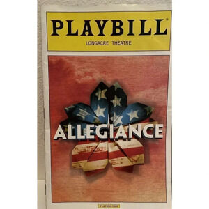 Allegiance Playbill With‎ Cast  List 2015